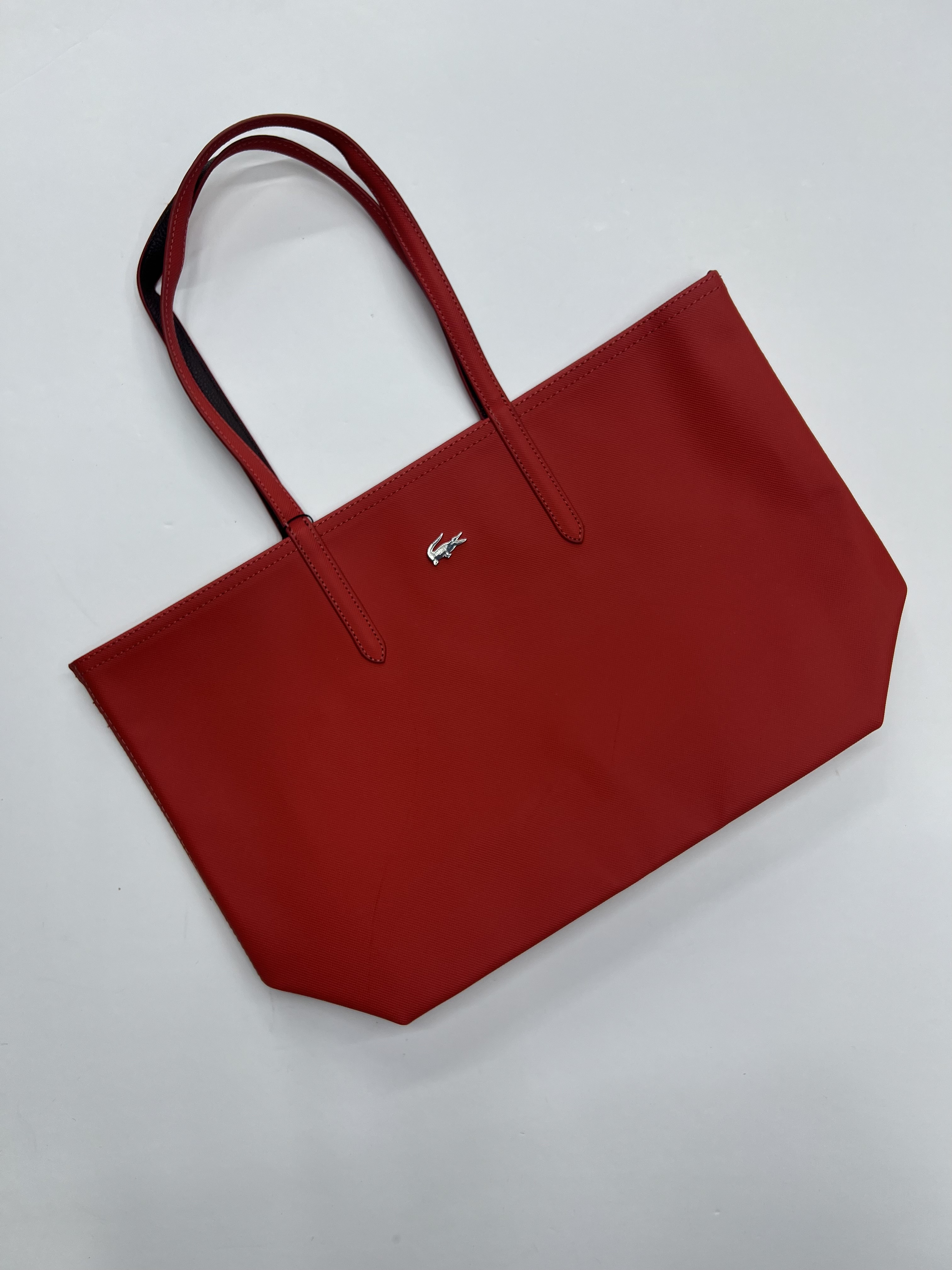 کیف زنانه لاگوست دو رو مدل Tote Bag قرمز و قهوه ای